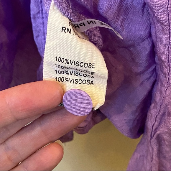 FRNCH Paris NWOT purple prairie maxi dress - Picture 15 of 16